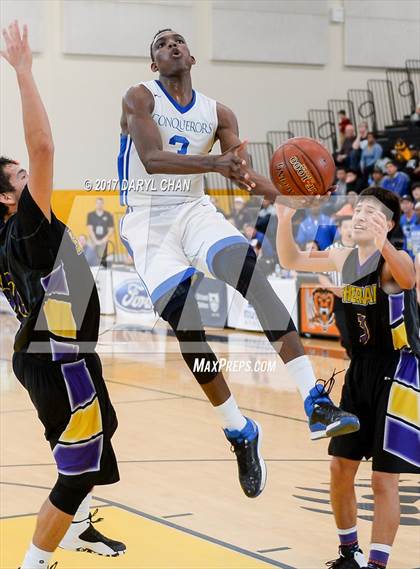 Thumbnail 3 in Desert Christian Academy vs Sherman Indian (CIF-SS D5A Final) photogallery.