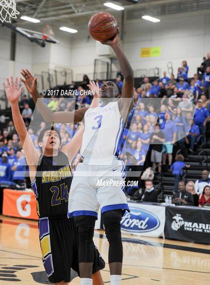Thumbnail 2 in Desert Christian Academy vs Sherman Indian (CIF-SS D5A Final) photogallery.