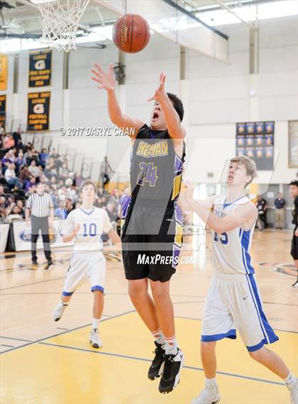 Thumbnail 2 in Desert Christian Academy vs Sherman Indian (CIF-SS D5A Final) photogallery.