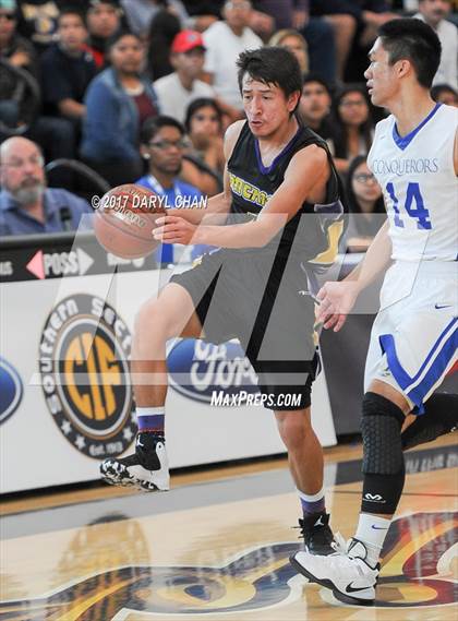 Thumbnail 3 in Desert Christian Academy vs Sherman Indian (CIF-SS D5A Final) photogallery.
