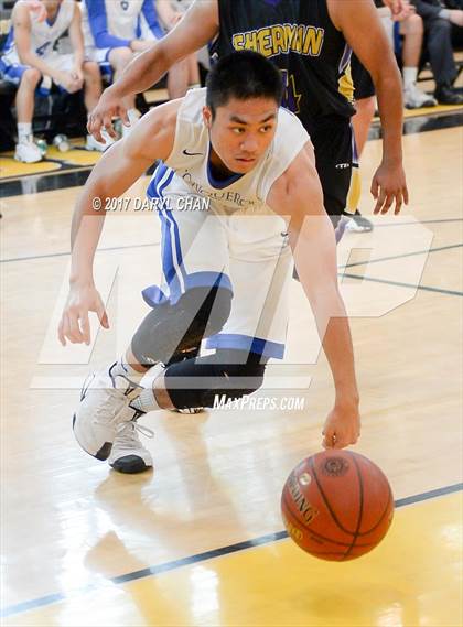 Thumbnail 2 in Desert Christian Academy vs Sherman Indian (CIF-SS D5A Final) photogallery.