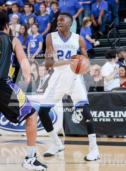 Thumbnail 3 in Desert Christian Academy vs Sherman Indian (CIF-SS D5A Final) photogallery.
