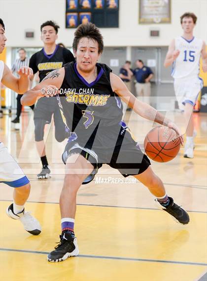 Thumbnail 3 in Desert Christian Academy vs Sherman Indian (CIF-SS D5A Final) photogallery.