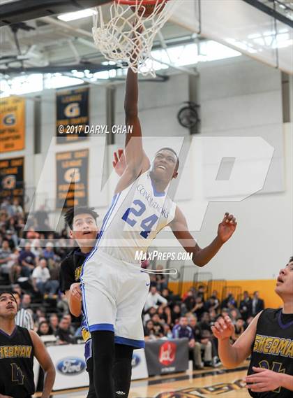 Thumbnail 3 in Desert Christian Academy vs Sherman Indian (CIF-SS D5A Final) photogallery.