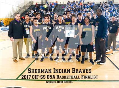 Thumbnail 2 in Desert Christian Academy vs Sherman Indian (CIF-SS D5A Final) photogallery.