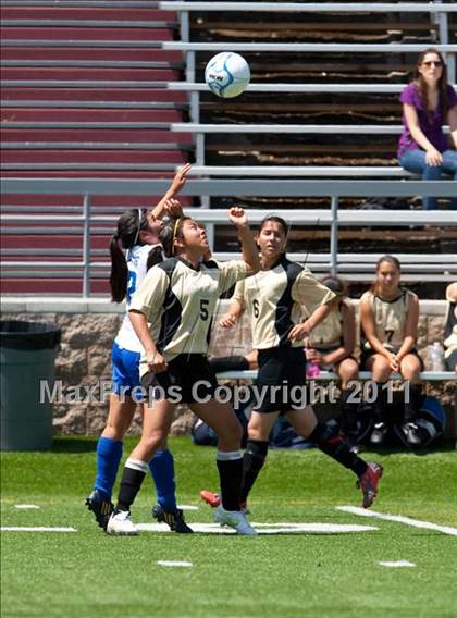 Thumbnail 3 in Faith Christian vs. Millennium (CIF SJS D7 Final) photogallery.