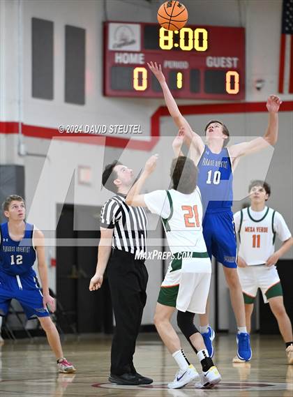 Thumbnail 1 in Paradise Adventist Academy vs. Mesa Verde (Sac Adventist Holiday Invitational) photogallery.