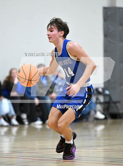 Thumbnail 1 in Paradise Adventist Academy vs. Mesa Verde (Sac Adventist Holiday Invitational) photogallery.