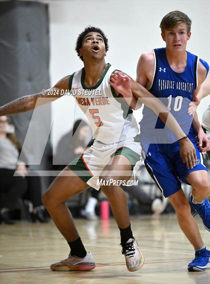 Thumbnail 1 in Paradise Adventist Academy vs. Mesa Verde (Sac Adventist Holiday Invitational) photogallery.