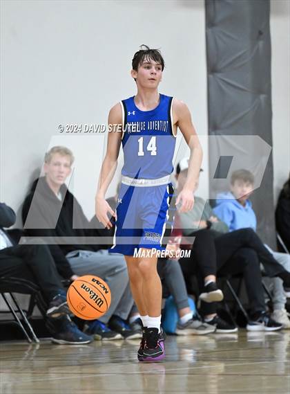 Thumbnail 3 in Paradise Adventist Academy vs. Mesa Verde (Sac Adventist Holiday Invitational) photogallery.