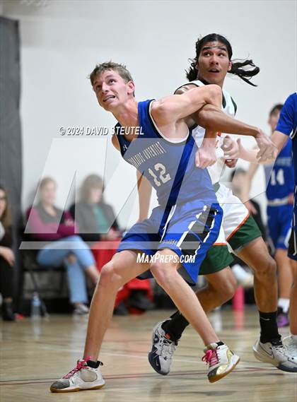 Thumbnail 1 in Paradise Adventist Academy vs. Mesa Verde (Sac Adventist Holiday Invitational) photogallery.