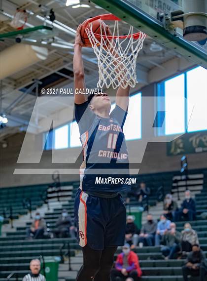 Thumbnail 3 in Ferris vs. Eastside Catholic (Hardwood Invite 1st Round) photogallery.