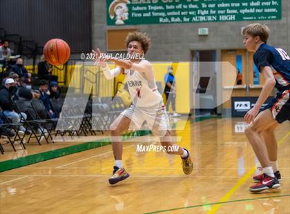 Thumbnail 2 in Ferris vs. Eastside Catholic (Hardwood Invite 1st Round) photogallery.