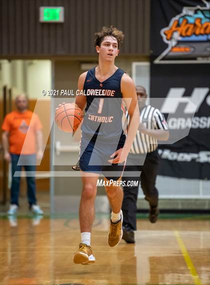 Thumbnail 2 in Ferris vs. Eastside Catholic (Hardwood Invite 1st Round) photogallery.