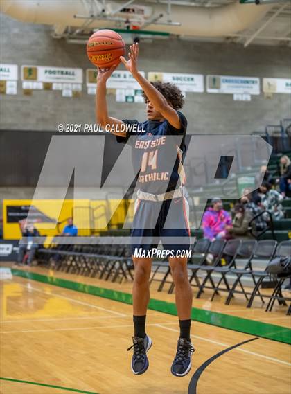 Thumbnail 2 in Ferris vs. Eastside Catholic (Hardwood Invite 1st Round) photogallery.