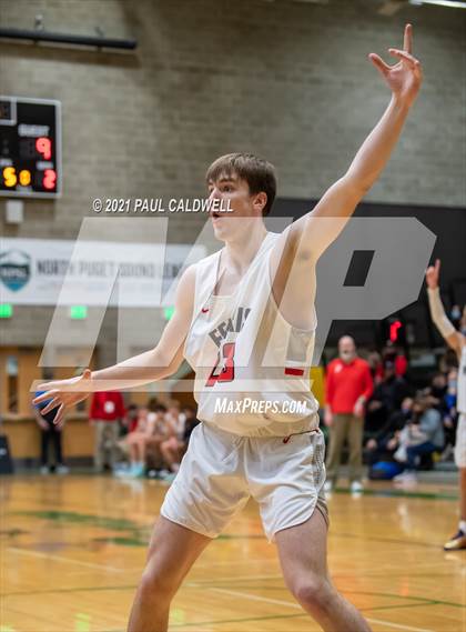 Thumbnail 2 in Ferris vs. Eastside Catholic (Hardwood Invite 1st Round) photogallery.