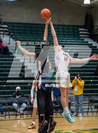 Thumbnail 3 in Ferris vs. Eastside Catholic (Hardwood Invite 1st Round) photogallery.