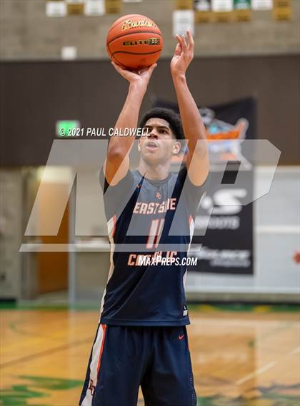 Thumbnail 2 in Ferris vs. Eastside Catholic (Hardwood Invite 1st Round) photogallery.