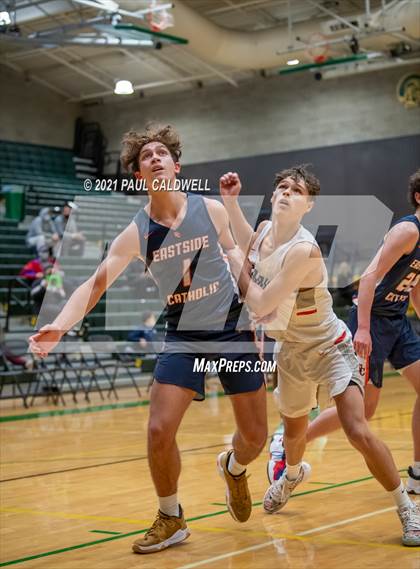 Thumbnail 2 in Ferris vs. Eastside Catholic (Hardwood Invite 1st Round) photogallery.
