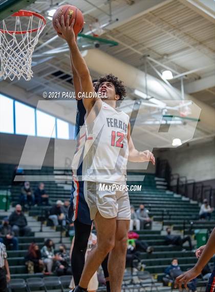 Thumbnail 1 in Ferris vs. Eastside Catholic (Hardwood Invite 1st Round) photogallery.