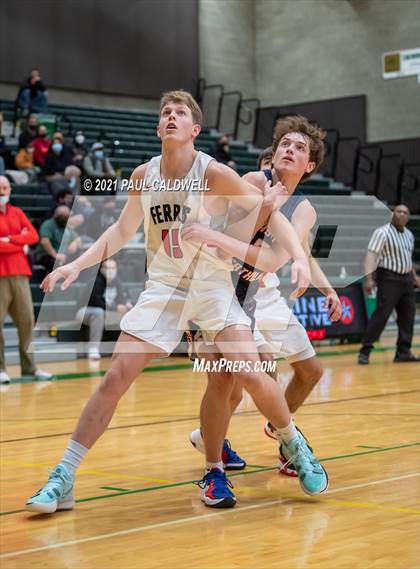 Thumbnail 3 in Ferris vs. Eastside Catholic (Hardwood Invite 1st Round) photogallery.