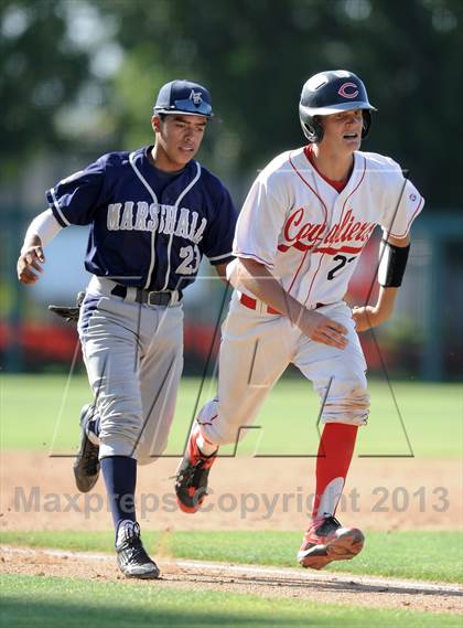 Thumbnail 1 in Cleveland vs. Marshall (CIF City D1 Semi-Final) photogallery.