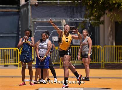Thumbnail 1 in CIF NCS Masters Track and Field Championships (Girls Shot Put)  photogallery.