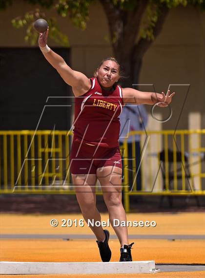 Thumbnail 2 in CIF NCS Masters Track and Field Championships (Girls Shot Put)  photogallery.