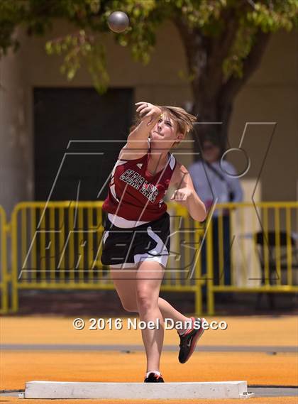 Thumbnail 2 in CIF NCS Masters Track and Field Championships (Girls Shot Put)  photogallery.