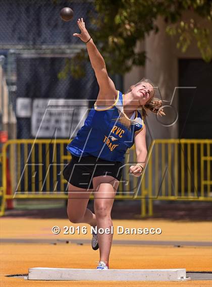 Thumbnail 2 in CIF NCS Masters Track and Field Championships (Girls Shot Put)  photogallery.