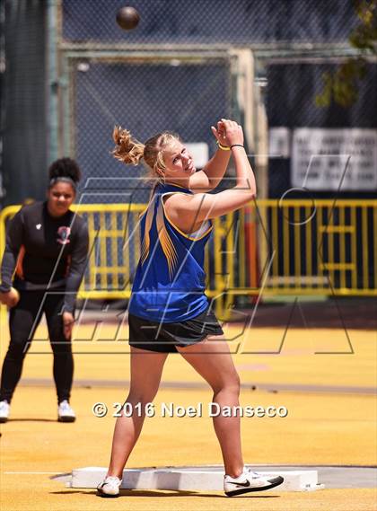 Thumbnail 3 in CIF NCS Masters Track and Field Championships (Girls Shot Put)  photogallery.