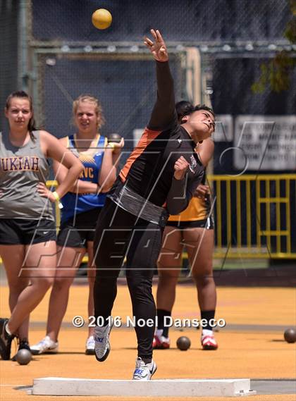 Thumbnail 2 in CIF NCS Masters Track and Field Championships (Girls Shot Put)  photogallery.