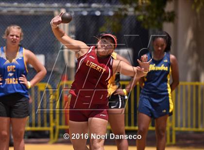 Thumbnail 2 in CIF NCS Masters Track and Field Championships (Girls Shot Put)  photogallery.