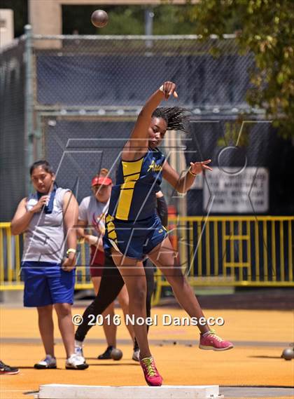 Thumbnail 2 in CIF NCS Masters Track and Field Championships (Girls Shot Put)  photogallery.