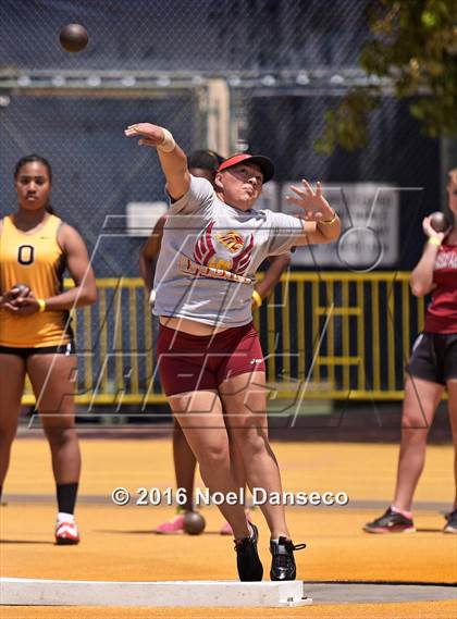 Thumbnail 3 in CIF NCS Masters Track and Field Championships (Girls Shot Put)  photogallery.