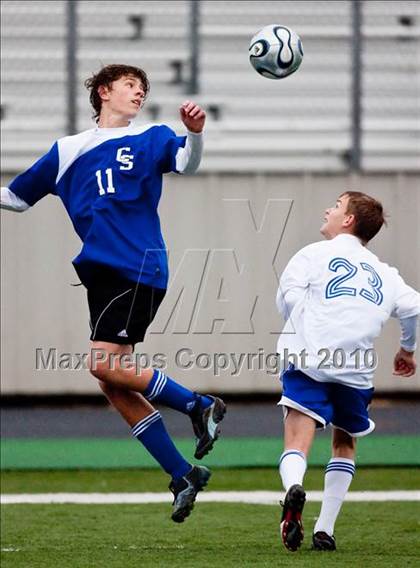 Thumbnail 2 in Taylor vs Clear Springs (Pearland ISD Soccer Shootout) photogallery.