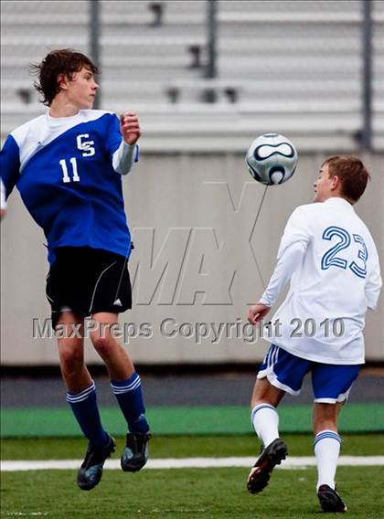 Thumbnail 3 in Taylor vs Clear Springs (Pearland ISD Soccer Shootout) photogallery.