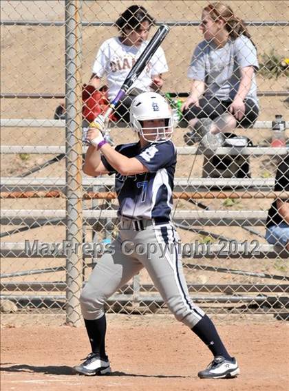 Thumbnail 3 in Redlands East Valley vs St. Lucy's (Brea Tournament) photogallery.