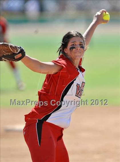 Thumbnail 2 in Redlands East Valley vs St. Lucy's (Brea Tournament) photogallery.