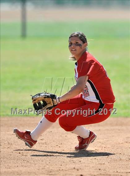 Thumbnail 1 in Redlands East Valley vs St. Lucy's (Brea Tournament) photogallery.
