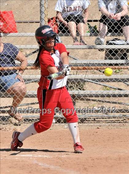 Thumbnail 1 in Redlands East Valley vs St. Lucy's (Brea Tournament) photogallery.
