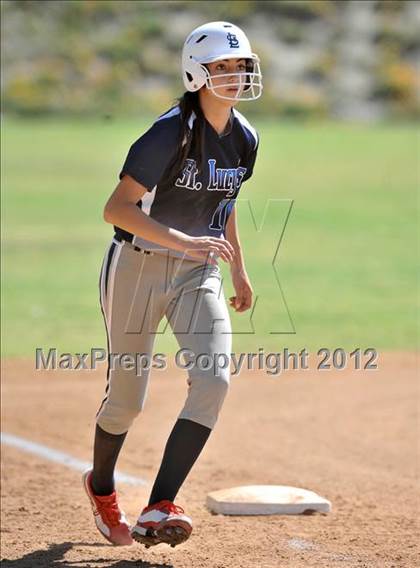 Thumbnail 2 in Redlands East Valley vs St. Lucy's (Brea Tournament) photogallery.