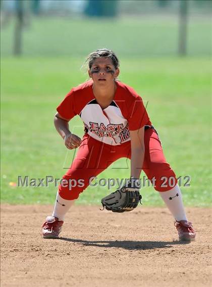 Thumbnail 2 in Redlands East Valley vs St. Lucy's (Brea Tournament) photogallery.