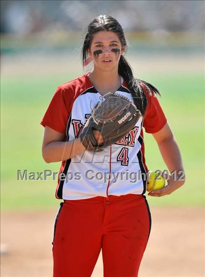 Thumbnail 2 in Redlands East Valley vs St. Lucy's (Brea Tournament) photogallery.