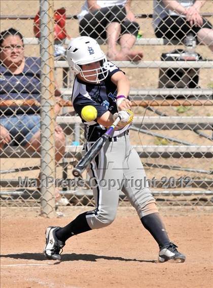 Thumbnail 2 in Redlands East Valley vs St. Lucy's (Brea Tournament) photogallery.