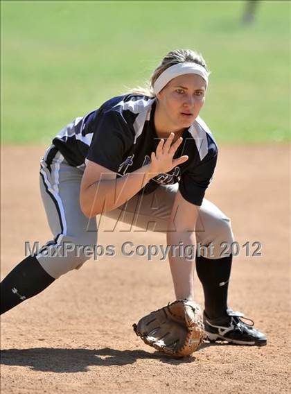 Thumbnail 1 in Redlands East Valley vs St. Lucy's (Brea Tournament) photogallery.