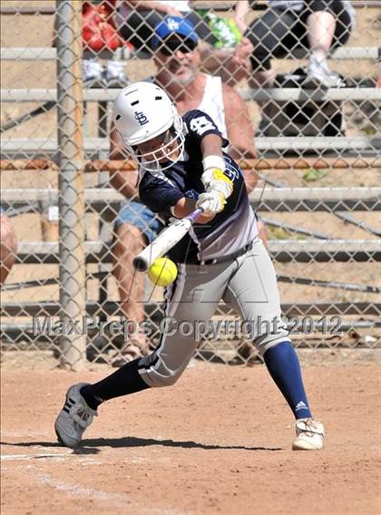 Thumbnail 3 in Redlands East Valley vs St. Lucy's (Brea Tournament) photogallery.
