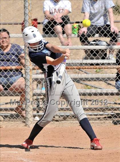 Thumbnail 1 in Redlands East Valley vs St. Lucy's (Brea Tournament) photogallery.