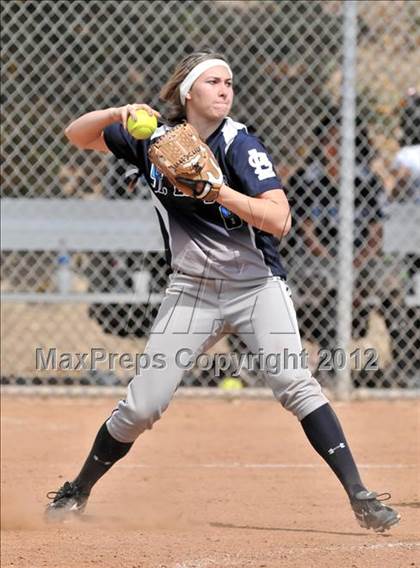 Thumbnail 1 in Redlands East Valley vs St. Lucy's (Brea Tournament) photogallery.