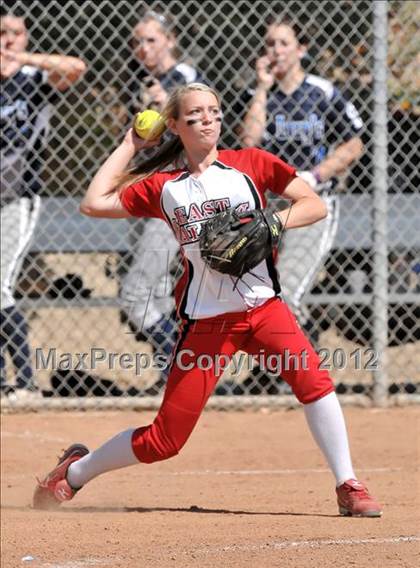 Thumbnail 3 in Redlands East Valley vs St. Lucy's (Brea Tournament) photogallery.